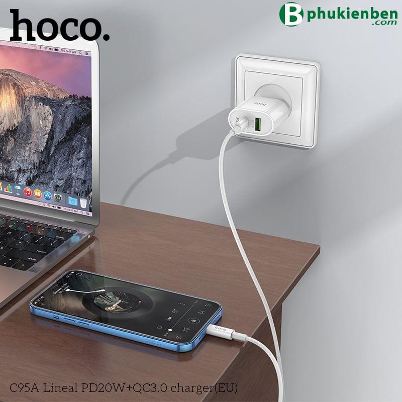 Củ sạc nhanh Hoco C95A 20W09 Củ sạc Hoco C95A 20W là một thiết bị mạnh mẽ và tiện lợi