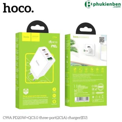 Củ sạc nhanh Hoco C99A PD20W QC3.0