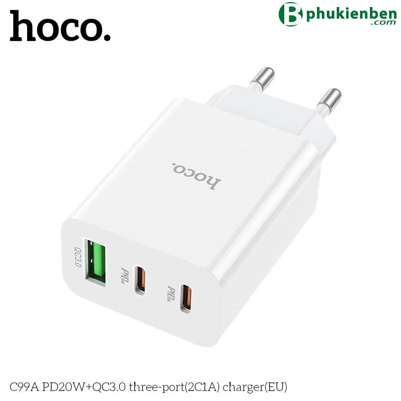 Củ sạc nhanh Hoco C99A PD20W QC3.02