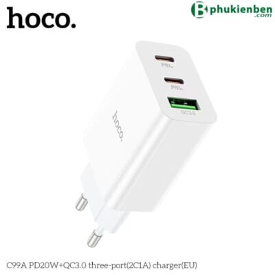 Củ sạc nhanh Hoco C99A PD20W QC3.0 - Ảnh 3