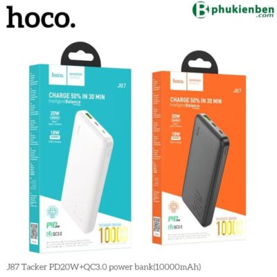 Sạc dự phòng Hoco J87 10.000mAh PD 20W Sạc dự phòng Hoco J87 10.000mAh PD 20W - Ảnh 4
