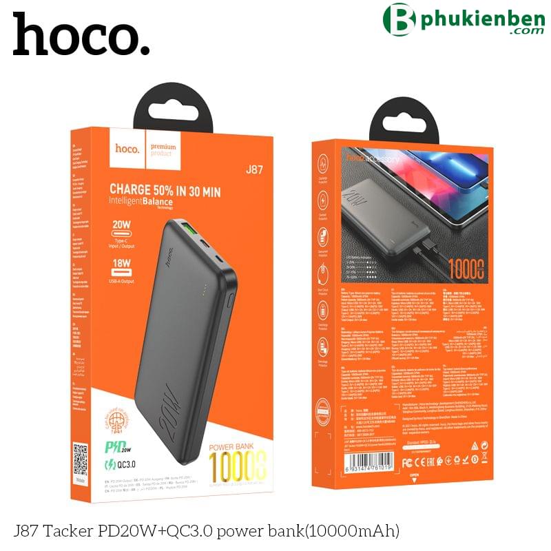 Pin sạc dự phòng Hoco J87 10.000mAh PD 20w03