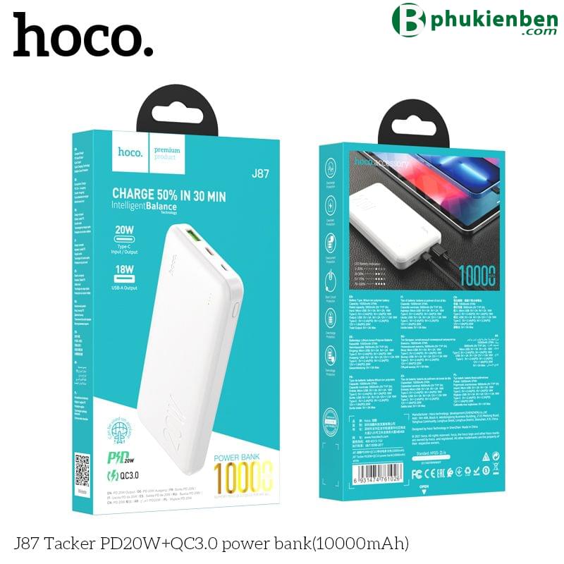Pin sạc dự phòng Hoco J87 10.000mAh PD 20w04