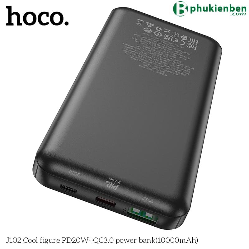 Pin sạc dự phòng Hoco J102 PD20W QC3.0 10.000mAh tương thích với hầu hết các thiết bị di động trên thị trường