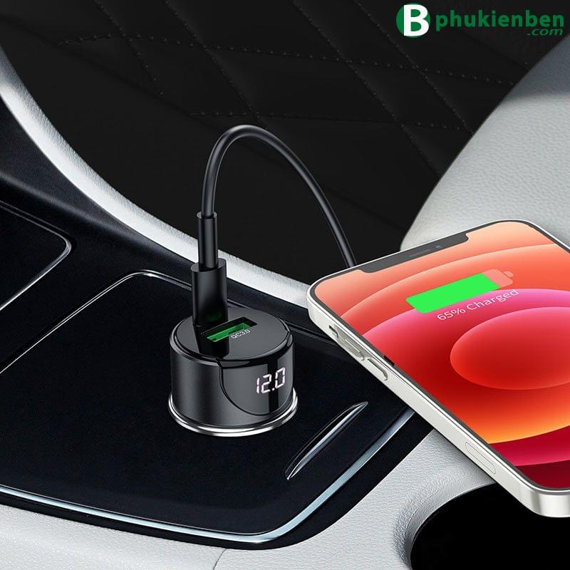 Tẩu oto Hoco Z42 Cổng đơn QC3.003