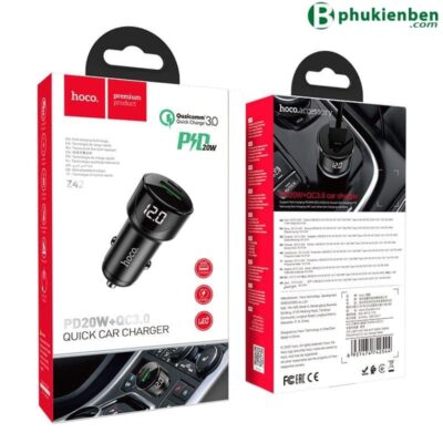 Tẩu oto Hoco Z42 Cổng đơn QC3.0 - Ảnh 2