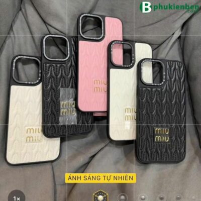 Ốp lưng da nổi miu miu điện thoại iphone