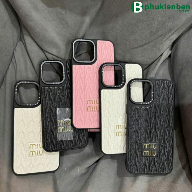 Ốp lưng da nổi miu miu điện thoại iphone