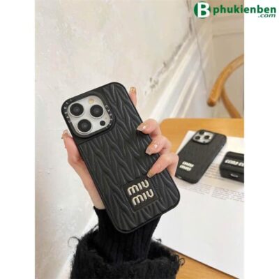 Ốp lưng da nổi miu miu điện thoại iphone