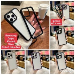 Ốp lưng trong chống ố full mã cho iphone samsung oppo