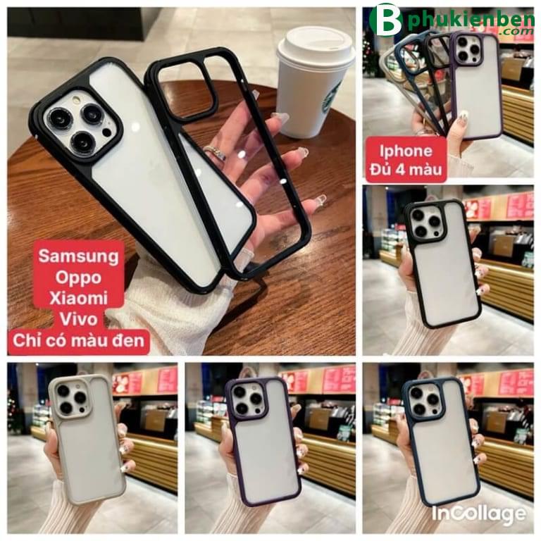 Ốp lưng trong chống ố full mã cho iphone samsung oppo