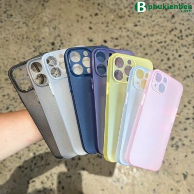 Ốp Lưng Nhám Siêu Mỏng Cho iPhone Ốp lưng mỏng nhẹ nhưng vẫn bảo vệ tối đa khỏi trầy xước và va đập.