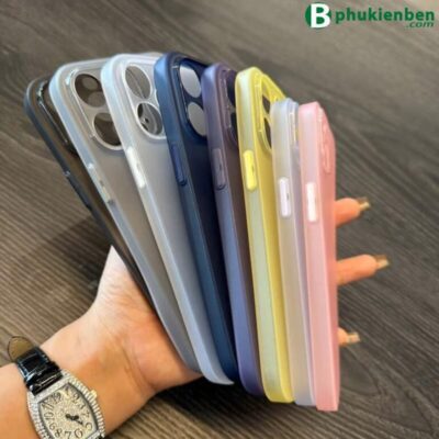 Ốp Lưng Nhám Siêu Mỏng Cho iPhone Ốp lưng nhám siêu mỏng, mang lại cảm giác nhẹ nhàng mà vẫn chắc chắn cho chiếc iPhone của bạn.