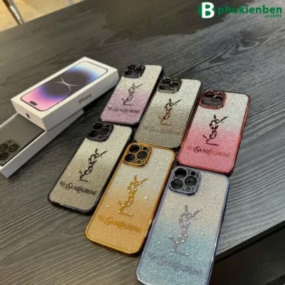 Ốp Lưng Thương Hiệu YSL Đá Nhũ Ốp Lưng Thương Hiệu YSL Đá Nhũ - Ảnh 4