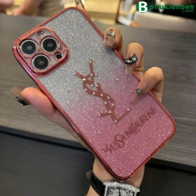 Ốp Lưng Thương Hiệu YSL Đá Nhũ Ốp Lưng Thương Hiệu YSL Đá Nhũ - Ảnh 6