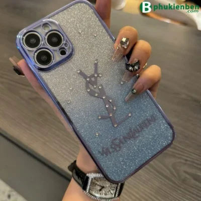 Ốp Lưng Thương Hiệu YSL Đá Nhũ Ốp Lưng Thương Hiệu YSL Đá Nhũ - Ảnh 8