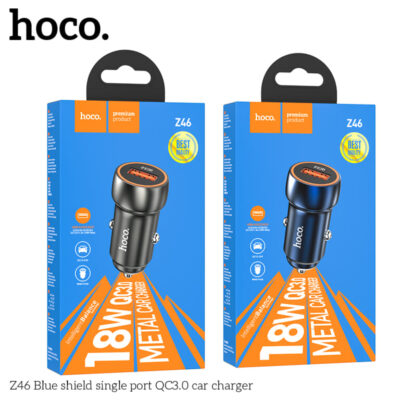 Bộ sạc xe hơi QC3.0 cổng đơn Hoco Z46 Blue Shield Bộ sạc xe hơi QC3.0 cổng đơn Hoco Z46 Blue Shield - Ảnh 2