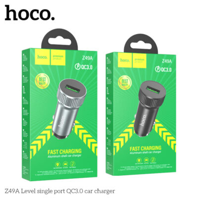 Bộ sạc xe hơi QC3.0 một cổng cấp Hoco Z49A Bộ sạc xe hơi QC3.0 một cổng cấp Hoco Z49A - Ảnh 2
