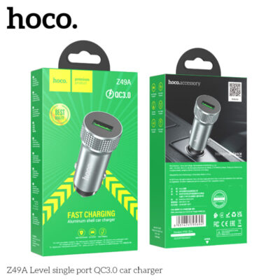 Bộ sạc xe hơi QC3.0 một cổng cấp Hoco Z49A