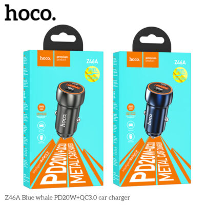 Bộ Sạc Xe Hơi Cá Voi Xanh HOCO Z46A PD20W + QC3.0 Bộ Sạc Xe Hơi Cá Voi Xanh HOCO Z46A PD20W + QC3.0 - Ảnh 2