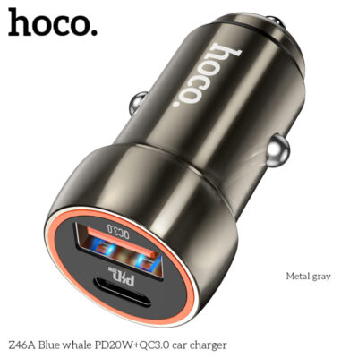 Bộ Sạc Xe Hơi Cá Voi Xanh HOCO Z46A PD20W + QC3.0 Bộ Sạc Xe Hơi Cá Voi Xanh HOCO Z46A PD20W + QC3.0 - Ảnh 7