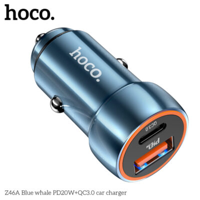 Bộ Sạc Xe Hơi Cá Voi Xanh HOCO Z46A PD20W + QC3.0 Bộ Sạc Xe Hơi Cá Voi Xanh HOCO Z46A PD20W + QC3.0 - Ảnh 8