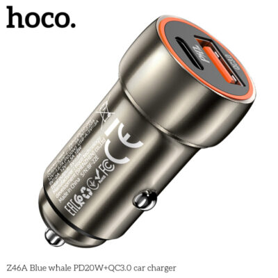 Bộ Sạc Xe Hơi Cá Voi Xanh HOCO Z46A PD20W + QC3.0 Bộ Sạc Xe Hơi Cá Voi Xanh HOCO Z46A PD20W + QC3.0 - Ảnh 9