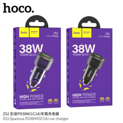 CỐC SẠC XE HƠI HOCO Z52