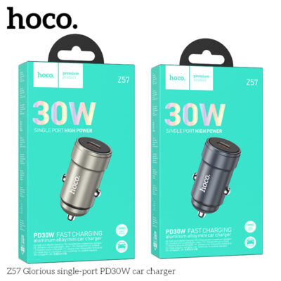 Cốc sạc ô tô Hoco Z57 Glorious một cổng PD30W Cốc sạc ô tô Hoco Z57 Glorious một cổng PD30W - Ảnh 2