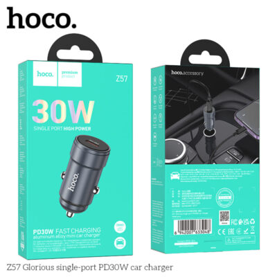 Cốc sạc ô tô Hoco Z57 Glorious một cổng PD30W Cốc sạc ô tô Hoco Z57 Glorious một cổng PD30W - Ảnh 3