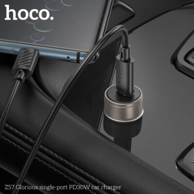 Cốc sạc ô tô Hoco Z57 Glorious một cổng PD30W Cốc sạc ô tô Hoco Z57 Glorious một cổng PD30W - Ảnh 11