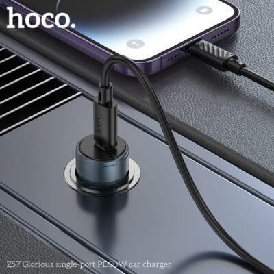Cốc sạc ô tô Hoco Z57 Glorious một cổng PD30W Cốc sạc ô tô Hoco Z57 Glorious một cổng PD30W - Ảnh 12