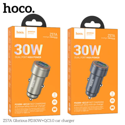 Cốc sạc ô tô HocoZ57A Glorious PD30W+QC3.0 Cốc sạc ô tô HocoZ57A Glorious PD30W+QC3.0 - Ảnh 2