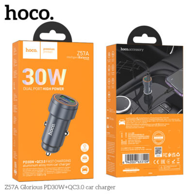 Cốc sạc ô tô HocoZ57A Glorious PD30W+QC3.0 Cốc sạc ô tô HocoZ57A Glorious PD30W+QC3.0 - Ảnh 3