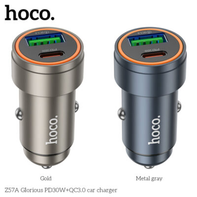 Cốc sạc ô tô HocoZ57A Glorious PD30W+QC3.0 Cốc sạc ô tô HocoZ57A Glorious PD30W+QC3.0 - Ảnh 5