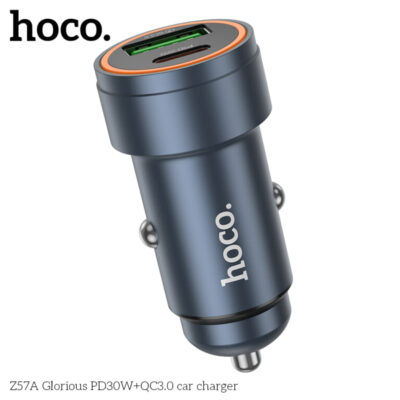Cốc sạc ô tô HocoZ57A Glorious PD30W+QC3.0 Cốc sạc ô tô HocoZ57A Glorious PD30W+QC3.0 - Ảnh 8