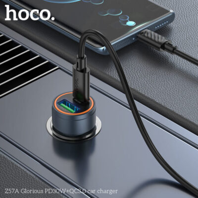 Cốc sạc ô tô HocoZ57A Glorious PD30W+QC3.0 Cốc sạc ô tô HocoZ57A Glorious PD30W+QC3.0 - Ảnh 11
