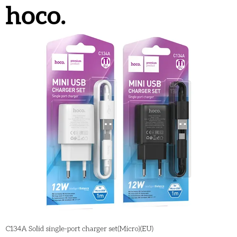 BỘ SẠC HOCO MỘT CỔNG C134A(MICRO)(EU)0