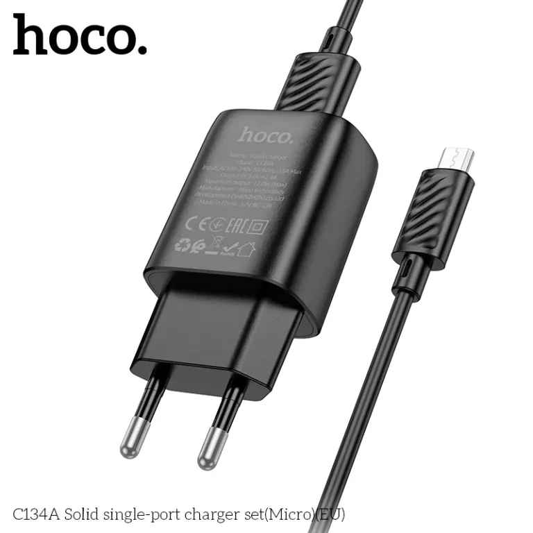 Bộ Sạc Hoco Một Cổng C134A (Micro) (Eu) Bộ Sạc Hoco Một Cổng C134A (Micro) (Eu) - Ảnh 10