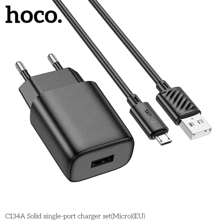 Bộ Sạc Hoco Một Cổng C134A (Micro) (Eu) Bộ Sạc Hoco Một Cổng C134A (Micro) (Eu) - Ảnh 12