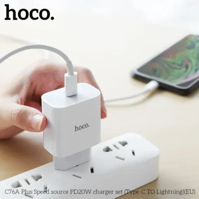 Bộ Sạc Nhanh Hoco PD 20W Cho iPhone, iPad Hoco C76A Plus Type-C To Lightning Bộ Sạc Nhanh Hoco PD 20W Cho iPhone, iPad Hoco C76A Plus Type-C To Lightning - Ảnh 8