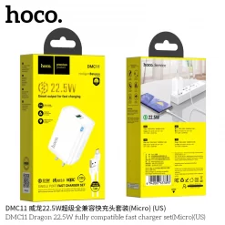 Bộ sạc 1 cổng Hoco DMC11 22.5W (Micro)1