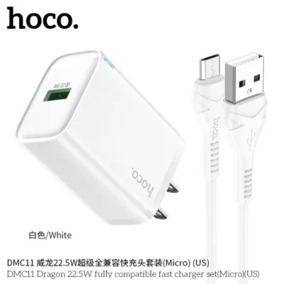 Bộ Sạc Nhanh Hoco DMC11 22.5W Kèm Cáp Micro USB Bộ Sạc Nhanh Hoco DMC11 22.5W Kèm Cáp Micro USB - Ảnh 5