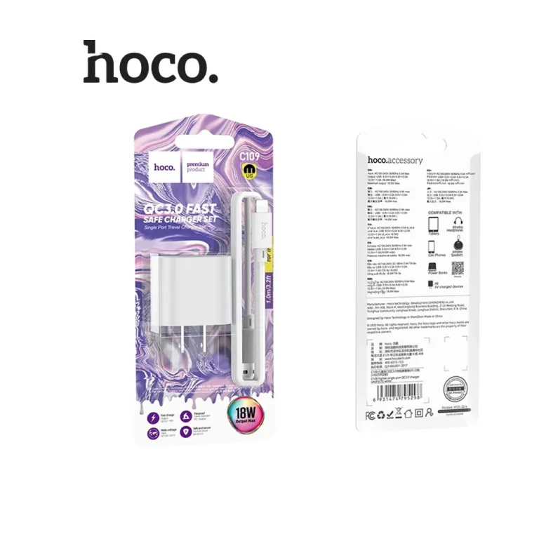 Bộ sạc HOCO C109 Ip1