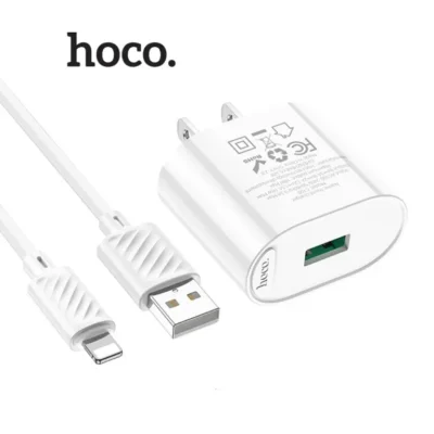 Bộ Sạc Hoco C109 Fighter QC3.0 18W Kèm Cáp Lightning 1m (US) Bộ Sạc Hoco C109 Fighter QC3.0 18W Kèm Cáp Lightning 1m (US) - Ảnh 6