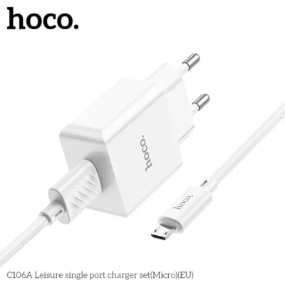 Bộ Sạc Hoco C106A Leisure Micro USB 10.5W Kèm Cáp 1m - Ảnh 4