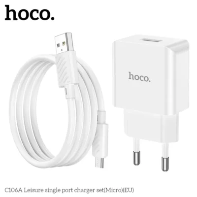 Bộ Sạc Hoco C106A Leisure Micro USB 10.5W Kèm Cáp 1m - Ảnh 7