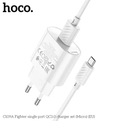 Bộ Sạc Hoco C109A QC3.0 Micro – Sạc Nhanh Vượt Trội, Giải Pháp Kinh Doanh Tối Ưu - Ảnh 5
