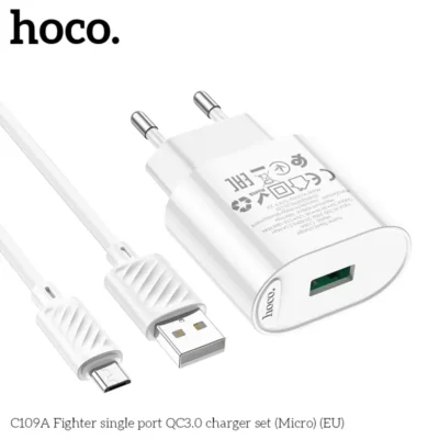 Bộ Sạc Hoco C109A QC3.0 Micro – Sạc Nhanh Vượt Trội, Giải Pháp Kinh Doanh Tối Ưu - Ảnh 8