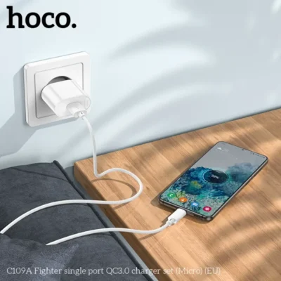 Bộ Sạc Hoco C109A QC3.0 Micro – Sạc Nhanh Vượt Trội, Giải Pháp Kinh Doanh Tối Ưu - Ảnh 2
